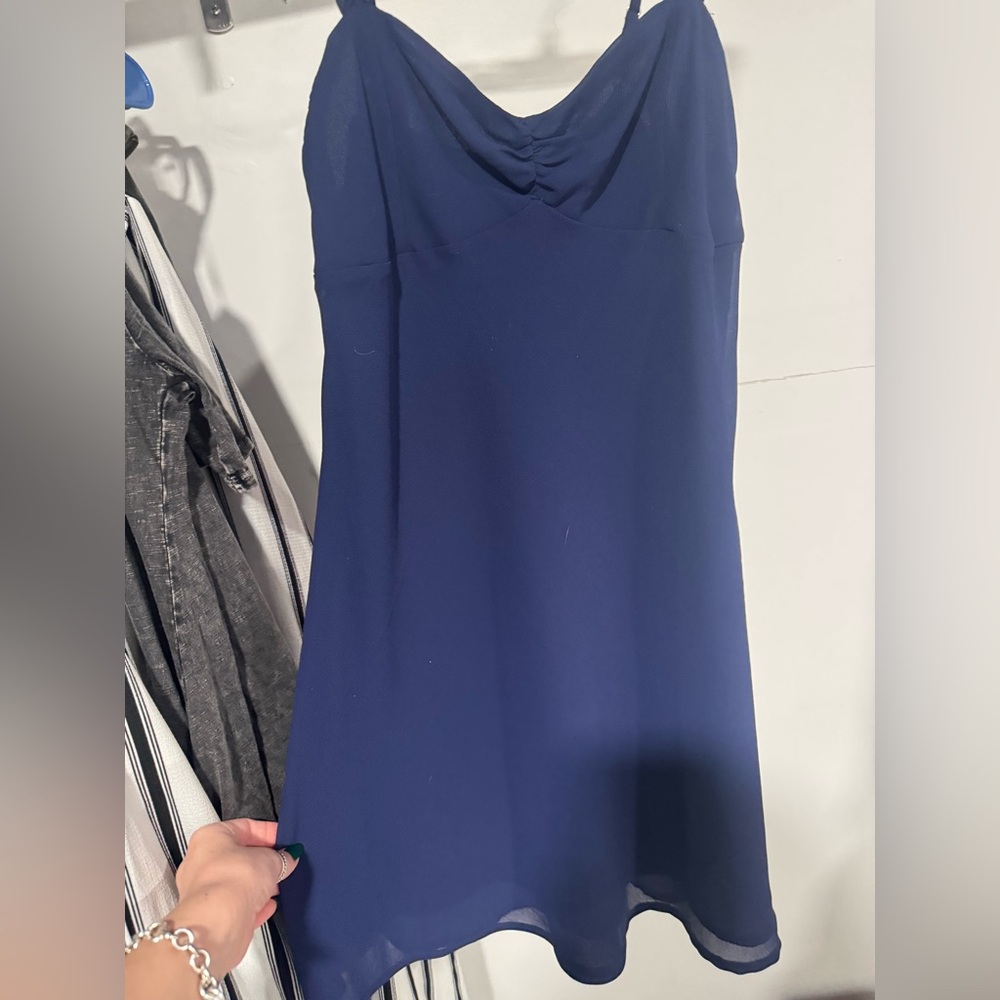 Elegant Navy Blue Dress